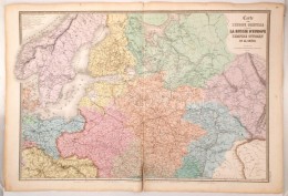 1850 Kelet-Európa NagyméretÅ± Térkép Oroszországgal és A Oszmán... - Andere & Zonder Classificatie