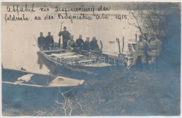 1915 Osztrák-magyar Å‘rjáraton A Szerbia Elleni Hadjárat Idején, Feliratozva / Abfahrt... - Autres & Non Classés