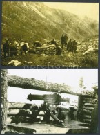 Cca 1914-1945 5 Db Katonafotó, Modern Nagyítások, Hátuljukon Feliratozva, 10×15,5... - Andere & Zonder Classificatie