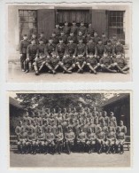 Cca 1939-1945 Katonák Csoportképe, 2 Db Fotólap, 9x14 Cm - Autres & Non Classés