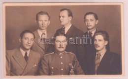 Cca 1940 Horthy Katonatiszt, Csapattiszti Jelvénnyel és Karddal - Sonstige & Ohne Zuordnung