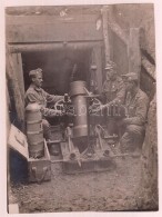 Cca 1914-1918  22,5 Cm Minenwerfer M. 15 AknavetÅ‘ A KezelÅ‘személyzettel, I... - Other & Unclassified