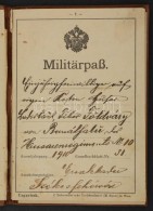 1911 Militärpass - Katonakönyv Magyar Huszárezredbeli Katona Részére. - Sonstige & Ohne Zuordnung