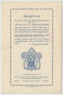 1931 Meghívó A Szent József Egyházközség 221. Sz. 'Anonymus'... - Scoutisme