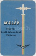 1958 Malév Kártyanaptár - Publicidad