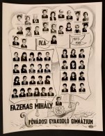 1981 Budapest, Fazekas Mihály Gimnázium Tanári Kara és VégzÅ‘s... - Autres & Non Classés