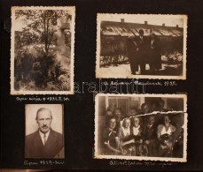 Cca 1930-1941 Családi Fotóalbum, Benne érdekes Képekkel Lovaglásról,... - Altri & Non Classificati