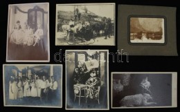 Cca 1860-1910 12 Db Vegyes Fotó, Közte Szépen Fotografált Keményhátú... - Autres & Non Classés