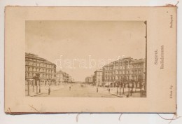 Cca 1880 Klösz György: Budapest VI. Sugár út Fotó. 13x8 Cm - Sonstige & Ohne Zuordnung