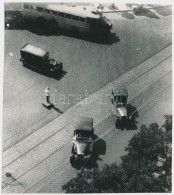 Cca 1930 Budapest, Kanyarodik A 3-as Autóbusz, Korabeli Negatívról Készült... - Otros & Sin Clasificación