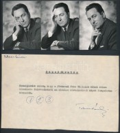 Cca 1965 Tekeres Sándor (?-?) Színész 3 Db Portré Fotója és A... - Sonstige & Ohne Zuordnung