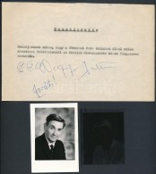 Cca 1965 Nagy István (1933-1992) Színész Portréja, A Felvétel Negatívja... - Sonstige & Ohne Zuordnung