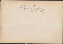 1917 Vegyes Opera-énekes Aláírások,egy Lapon 2db:Déri JenÅ‘ (1869-1942) Tenor,... - Other & Unclassified