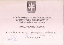 Puskás Ferenc (1927-2006) és Hidegkuti Nándor (1922-2002) Labdarúgó... - Andere & Zonder Classificatie