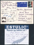 1985 Magyar Sportolók Aláírásai öttusa VB-rÅ‘l Küldött LevelezÅ‘lapon - Other & Unclassified