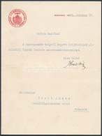 1929 Knoll Béla (?-?) Munkásbiztosítási Bírósági Elnök... - Non Classés