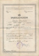 1949 Bp., Iparigazolvány Gombáthúzó Részére, Vászonra... - Sin Clasificación
