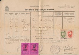 1948 Balassagyarmat, Születési Anyakönvvi Kivonat Csizmadia Mester Részére,... - Unclassified