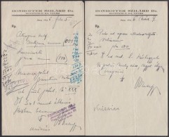 1946-47 Receptek, Dr. Donhoffer Szilárd Egyetemi C. Rk. Tanár, Pécs, 2db + Dr.... - Unclassified