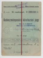 1935 A Magyar Királyi Államvasutak által Kiállított Kedvezményes... - Ohne Zuordnung