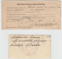 Cca 1930-1951 2 Db Kerékpárigazolvány - Unclassified