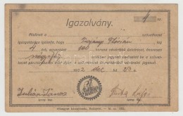 1922 Hangya Szövetkezeti Igazolvány - Unclassified