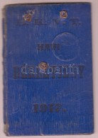 1917 Havi Bérletjegy, Budapesti Közúti Vaspálya Társaság, Két... - Sin Clasificación