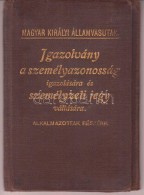 1912-1916 Igazolvány A Személyazonosság Igazolására és Személyjeti... - Unclassified
