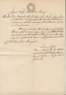 1854 Magyar NyelvÅ± Járásbírósági Keresetlevél, 6 Kr Szignettával - Non Classés