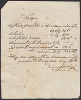 Cca 1850 Olaszliszka Környéki Földbirtokosok által Aláírt 3 Db Magyar NyelvÅ±... - Unclassified