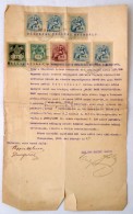1903 Zálogjog Törlési Engedély. 220 K Okmánybélyeggel, Nagy... - Unclassified