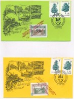 Románia 1995 'HOHE RINNE' Hotelposta Levélzárók 2 Db FDC-n - Zonder Classificatie