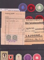 1917-es Jegyzék Okmánybélyegpárral MáramarosszigetrÅ‘l és Egyéb... - Non Classés