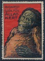 1912 Budapest Szék. FÅ‘v. Állatkert, Gorilla Levélzáró 'R' - Non Classés