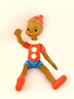 Retro Szovjet Buratino (Pinocchio) Figura, Mozgatható Végtagokkal, Jó állapotban,... - Andere & Zonder Classificatie