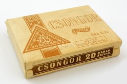 Csongor Cigarettás Bontatlan Karton Doboz, 20 Db-os, 12×7 Cm - Other & Unclassified