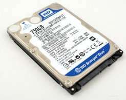 Western Digital WD7500BPVT Scorpio Blue SATA Merevlemez 2,5' (!), 750 GB, 5400rpm 8M Cache Jó... - Otros & Sin Clasificación