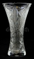 Ólomkristály Váza, Metszett, Hibátlan, M: 25 Cm - Glas & Kristal