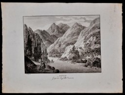 1824 F. Wolf: Bánnáti Metszetek: Ó Orsova Környéke. Imperial Fólió.... - Estampes & Gravures