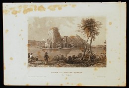 1856 Dévény Várának Romjai. Ruine Von Theben In Ungarn. Acélmetszet,... - Prints & Engravings