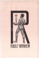 Jelzés Nélkül: Erotikus Ex Libris Rudolf Nirrnheim. Klisé, Papír, Apró... - Other & Unclassified