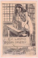 Nagy Sándor (1869-1950): Ex Libris Ladislai Siklóssy, Klisé, Papír, Jelzett A... - Sonstige & Ohne Zuordnung