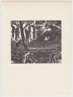 Frans Masereel (1889-1972): Akasztás. Fametszet, Papír, Jelzett A Metszeten, 11×13 Cm - Otros & Sin Clasificación