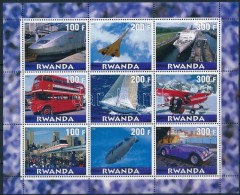 ** Ruanda 2000 Közlekedés 9é Kisív - Otros & Sin Clasificación