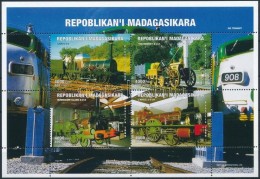 ** Madagaszkár 1999 Vonatok Kisív - Autres & Non Classés