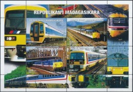 ** Madagaszkár 1999 Vonatok Kisív - Andere & Zonder Classificatie