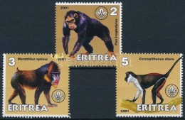 ** Eritrea 2001 Majom Sor 3 értéke - Altri & Non Classificati