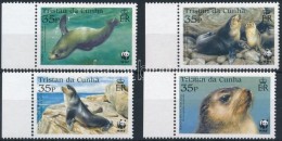 ** 2004 WWF: Fóka ívszéli Sor Mi 821-824 - Altri & Non Classificati