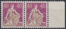 ** 1924 Mi 208 Y ívszéli Pár / Margin Pair - Other & Unclassified