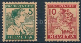 ** 1915 Pro Juventute Sor Mi 128-129 - Sonstige & Ohne Zuordnung